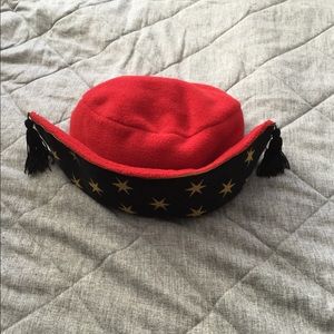 Star Studded Tasseled Red Hat
